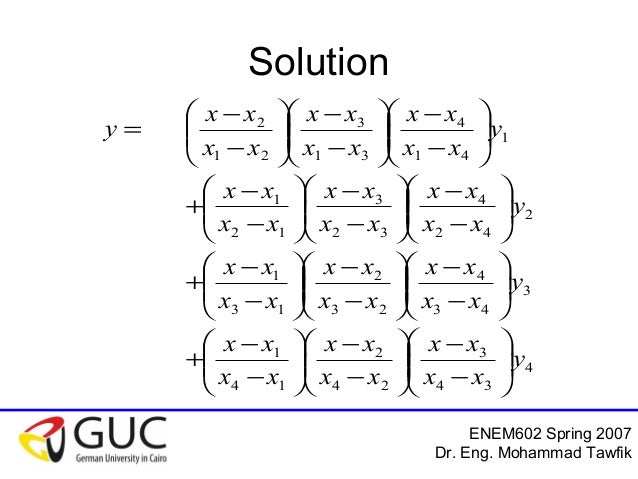 solution 3rd order polynomial for lagrange 08 interpolation solution 3rd order polynomial for lagrange 08 interpolation
