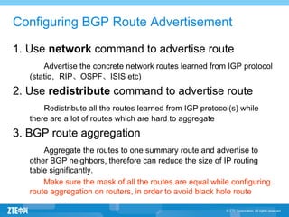 08 ip oc304 2_e1_1 zxr10 m6000 bgp configuration 24 | PDF