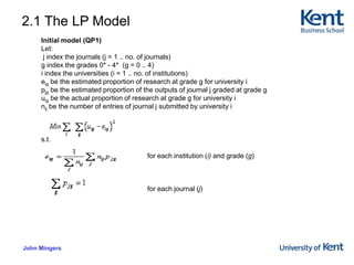 It matters in terms of publication strategy and decision-making Is journal a good proxy for quality?