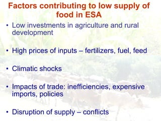 Responding to Rising Food Prices in Eastern and Southern Africa: A Regional Perspective