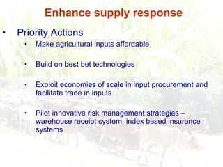 Responding to Rising Food Prices in Eastern and Southern Africa: A Regional Perspective