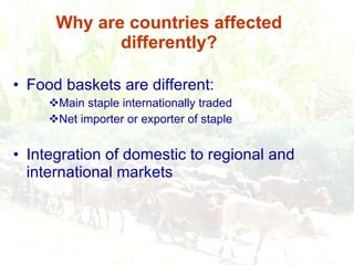 Responding to Rising Food Prices in Eastern and Southern Africa: A Regional Perspective