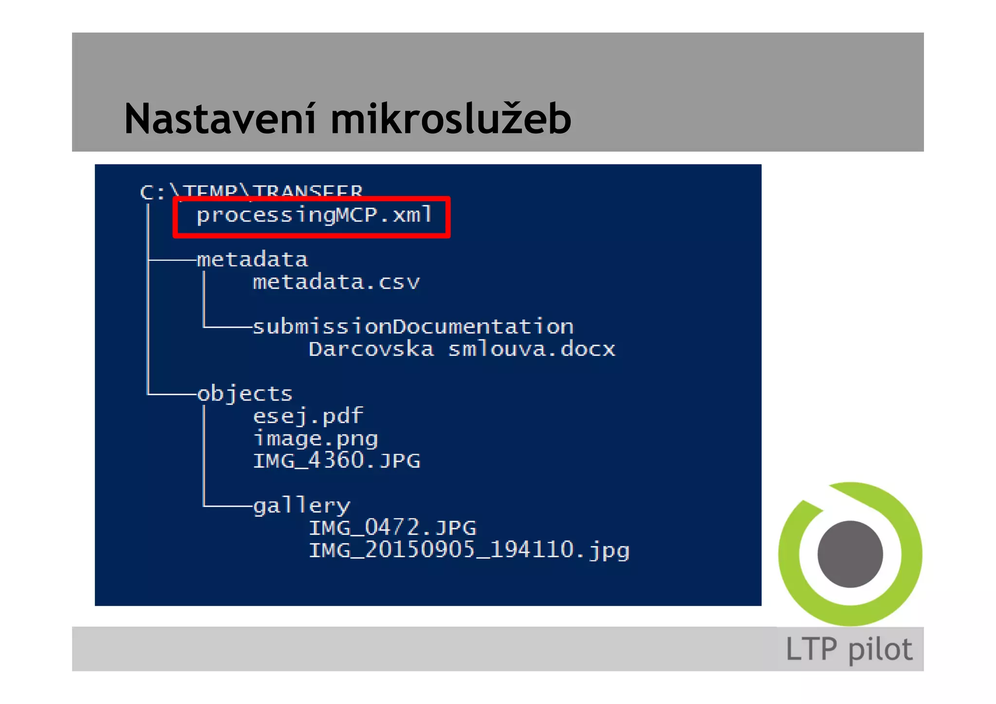 Nastavení mikroslužeb
 
