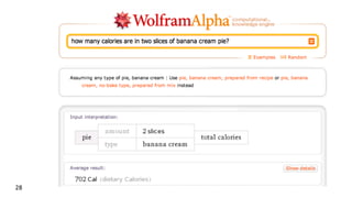 Wolfram	
  Alpha	
  
28	
  
 
