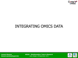 INTEGRATING OMICS DATA