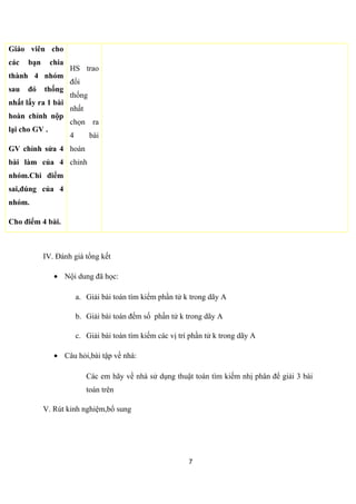 bài nhau.
HS trao
đổi thống
nhất chọn
ra 4 bài
hoàn
b)
7
 