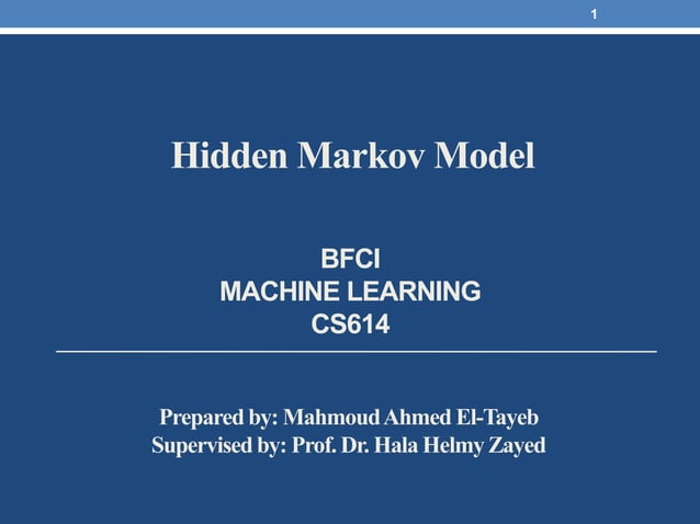 Hidden Markov Model | PPTX | Physics | Science