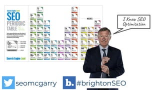 seomcgarry #brightonSEO
“It Depends!”
seomcgarry #brightonSEO
I Know SEO
Optimisation
 