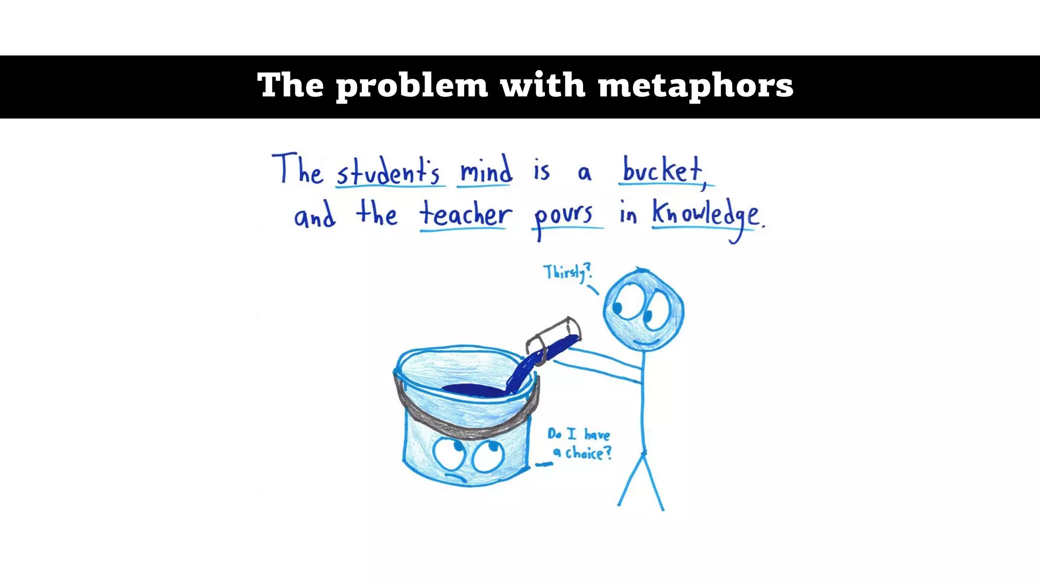 The problem with metaphors
 