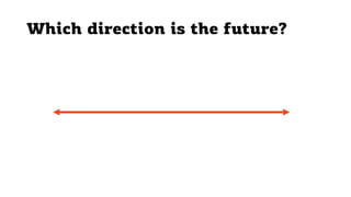 Which direction is the future?
 