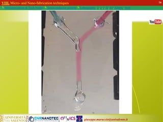 giuseppe.maruccio@unisalento.it
VIII. Micro- and Nano-fabrication techniques
└ Miniaturization & Tech.Nodes └ Semiconductor growth └ Lithography: λ, e, i, X, h/i, Altern., Soft
79
 