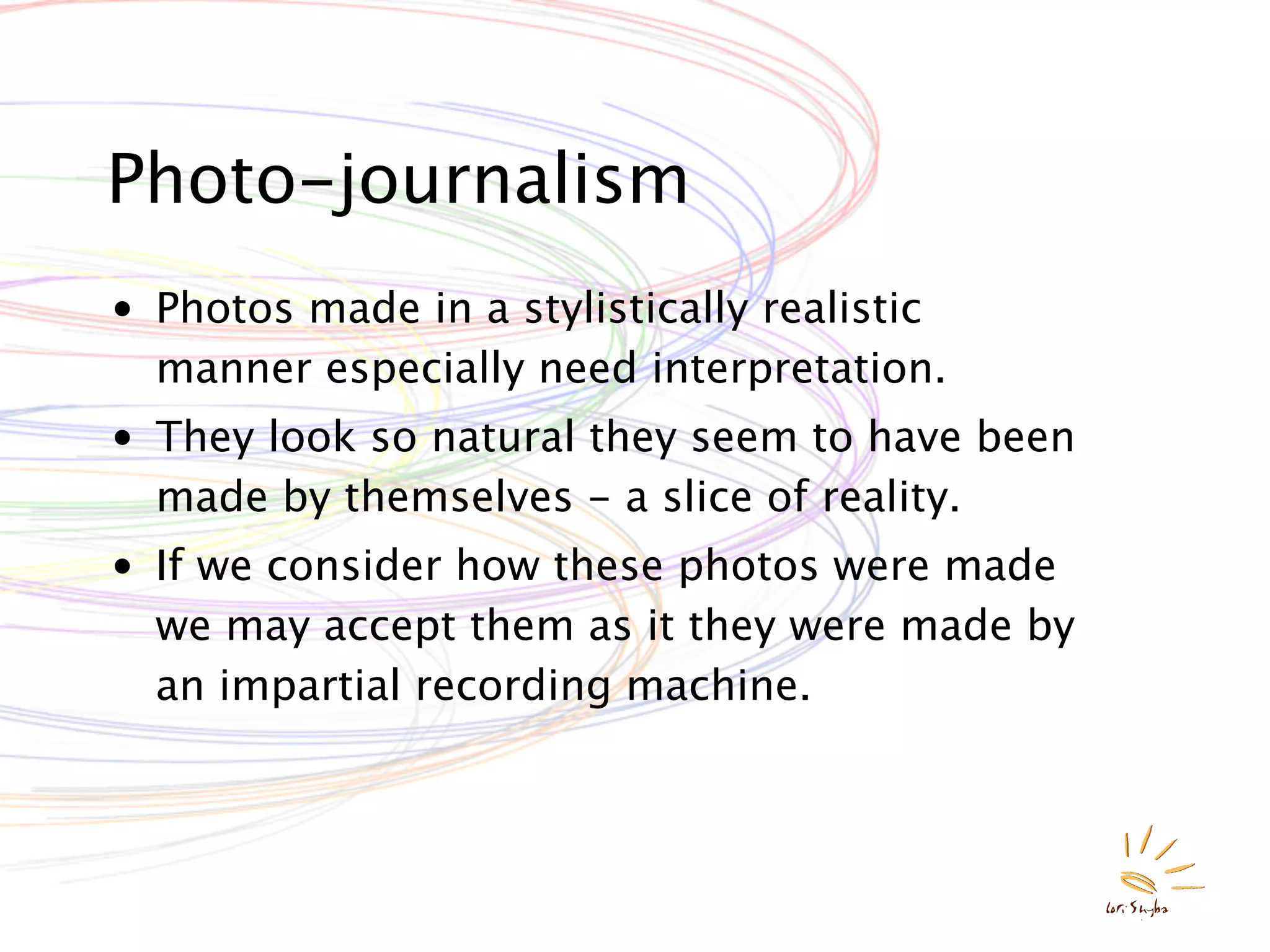 Interpreting Photographs