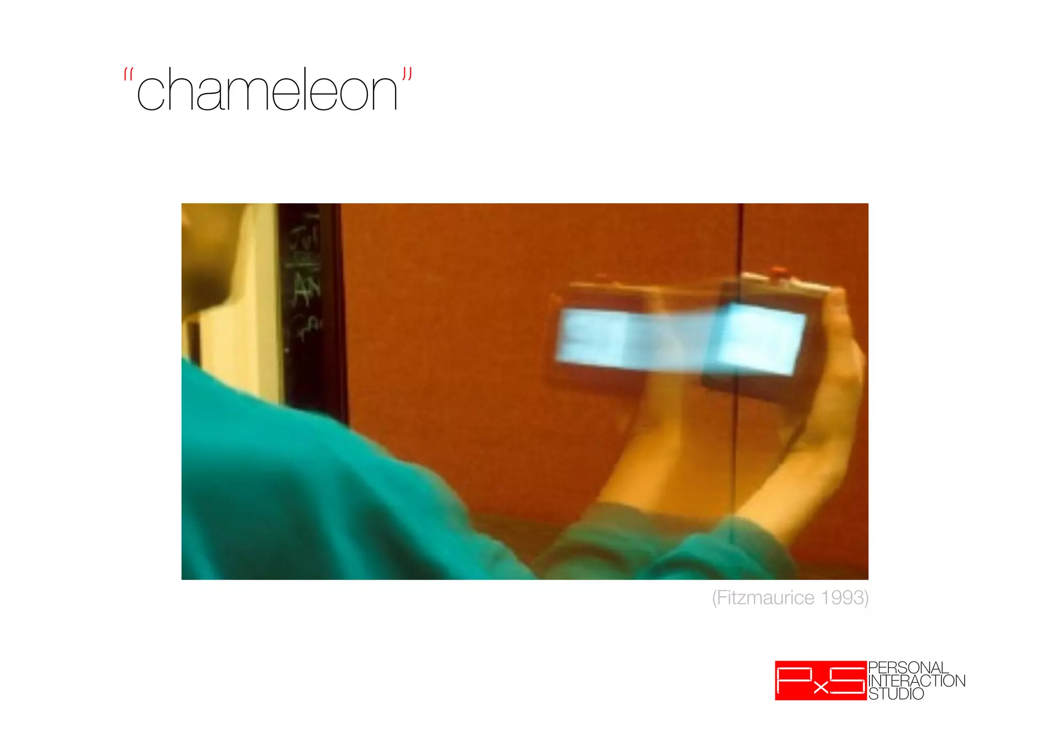 “chameleon”




               (Fitzmaurice 1993)
 