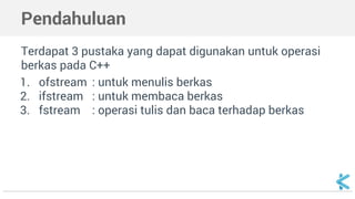 Algoritma dan Struktur Data - operasi file | PDF