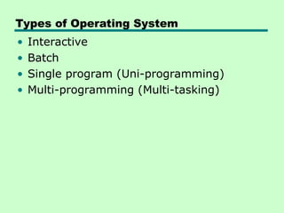 Comprehensive Overview of Operating System Support and Memory ...