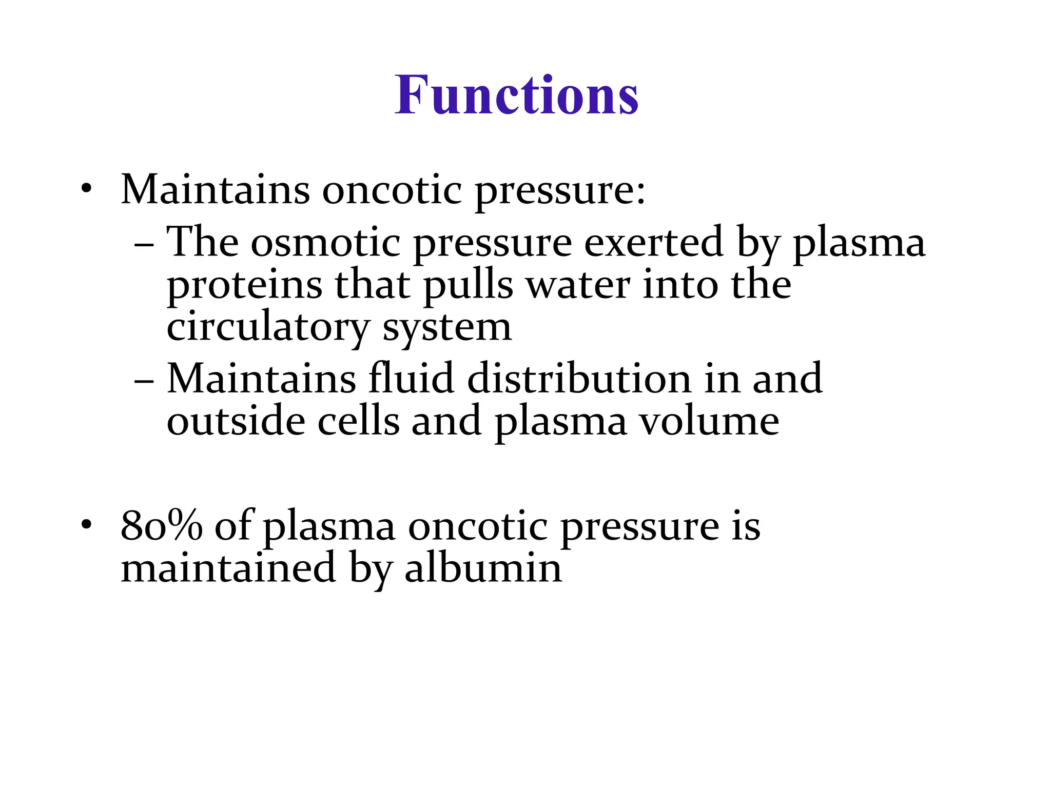 08 Plasma Proteins. Human Physiology ppt | PPT