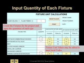 Fixture Load Calculation Plumbing Design | PPT