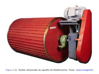 Figura 2.16: Tambor alimentador do aparelho de Desﬁbramento. Fonte: wwwv.emagind.br
 