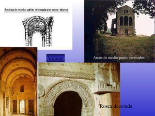 Arcos de medio punto peraltados Rosca decorada Volver 