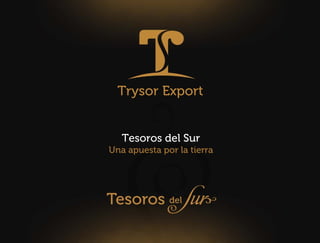 Trysor Export
Tesoros del Sur
Una apuesta por la tierra
 