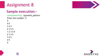 Sample execution:-
Assignment 8
 