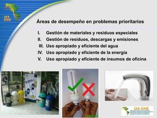 Objetivos específicosVII. Ofrecer a la sociedad ejemplos de buenas prácticas para inducir iniciativas que mejoren su calidad de vida;Evaluar y valorar la infraestructura física, a fin de optimizar su funcionamiento desde una perspectiva de sustentabilidad;IX. Impulsar el desarrollo regional sustentable mediante procesos productivos social y ecológicamente adecuados dentro de las Universidades 