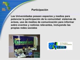 Áreas de desempeño en problemas prioritariosI.     Gestión de materiales y residuos especialesII.    Gestión de residuos, descargas y emisiones III.  Uso apropiado y eficiente del aguaIV.   Uso apropiado y eficiente de la energíaV.    Uso apropiado y eficiente de insumos de oficina