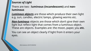 08 RECTILINEAR PROPAGATION OF LIGHT.pptx