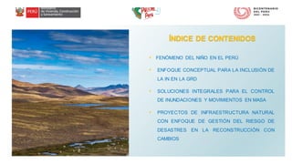 Reducción de Riesgo de Desastres por Inundaciones y Movimientos en Masa ...