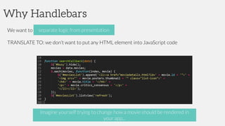 [2015/2016] Require JS and Handlebars JS