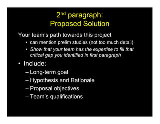 How to Write the “Specific Aims” Section of a Grant Application by ...