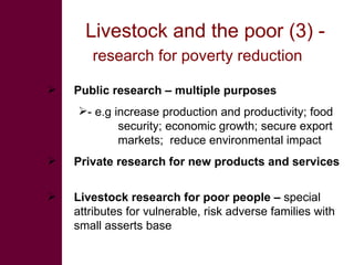Future research needs to meet livestock development challenges