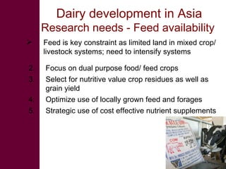 Future research needs to meet livestock development challenges