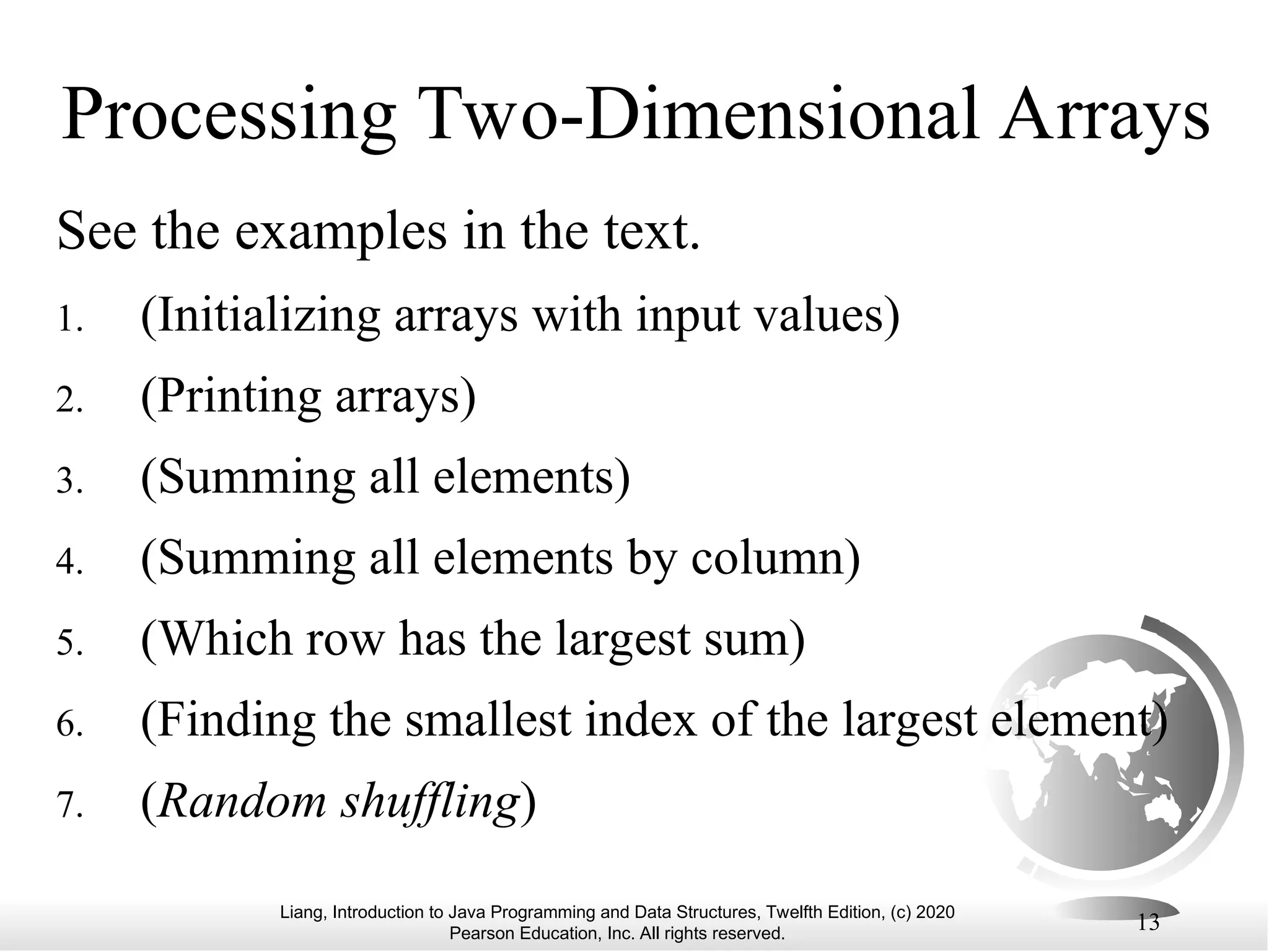Data Structures and Algorithoms 08slide - 2D Arrays.ppt