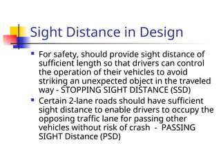 Distance To Avoid Rfs Stopping Sight Distance for better Visibility .ppt