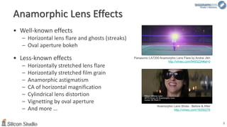 Subtle Anamorphic Lens Effects - Real-time Rendering of Physically ...