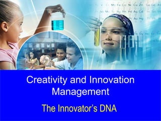 Creativity and Innovation
Management
The Innovator’s DNA
 