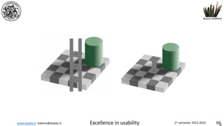 www.dadda.it roberto@dadda.it Excellence in usability 1st semester 2021-2022 60
 