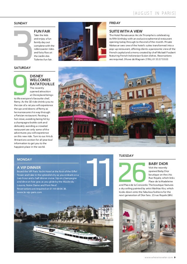 Magazine Where Paris N 247 English Edition Date Aout 2014 Jean Lou