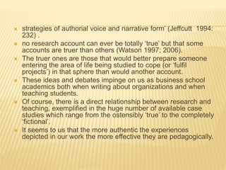 writing ethnography | PPTX