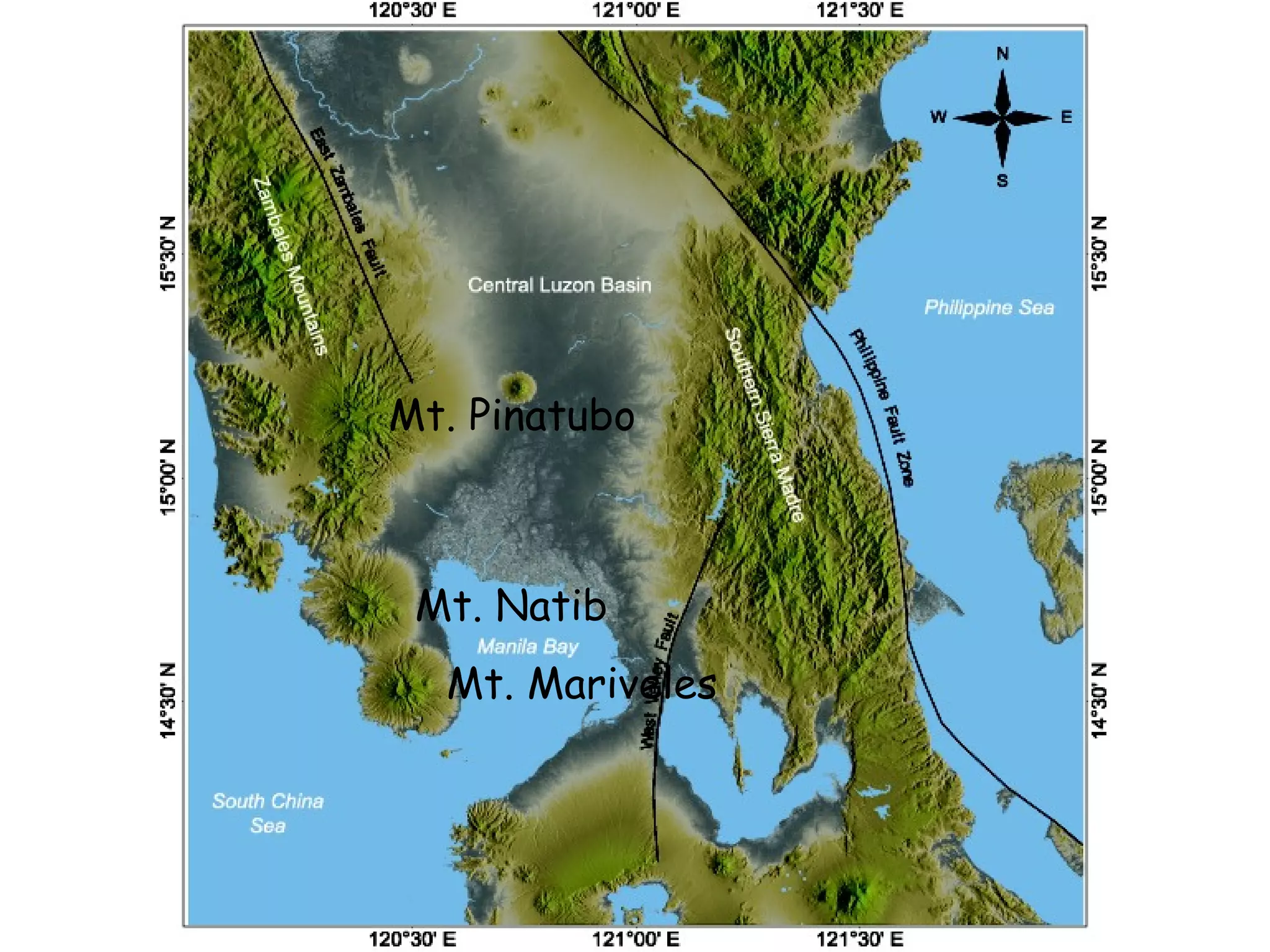 Mt. Natib Mt. Mariveles Mt. Pinatubo 