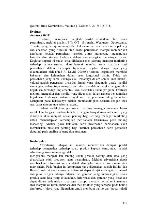 Contoh implementasi komunikasi pemasaran