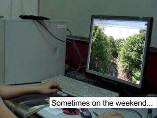 Sometimes on the weekend... 