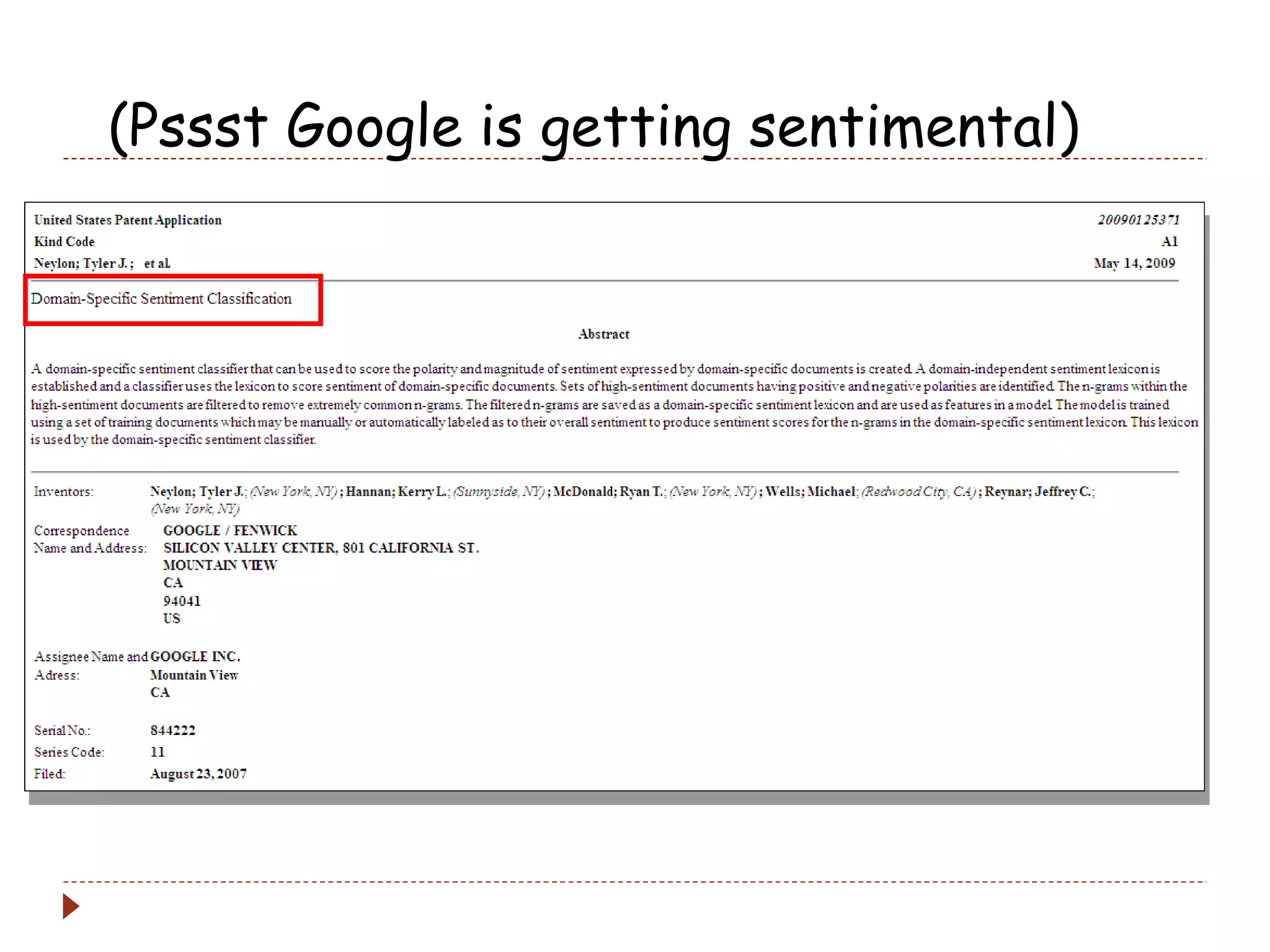 (Pssst Google is getting sentimental) BANG!  Wow ‘em with a headline 