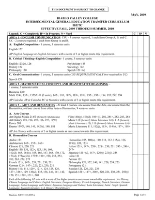 Loa Angeles Valley College Igetc Form 2023 - Printable Forms Free Online