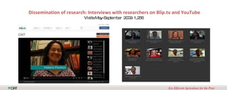 Availability, Accessibility and Applicability of CGIAR Research Results