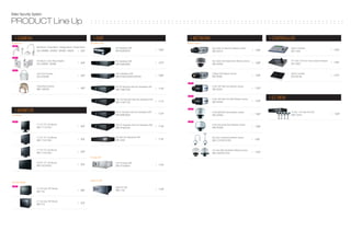 Video Security System

PRODUCT Line Up                                                                   ::::::::::::::::::::::::::::::::::::::::::::::::::::::::::::::::::

    : CAMERA                                                                         : DVR                                                                    : NETWORK                                                           : CONTROLLER
Accessories                                                                       Standalone DVR                                                           Network Camera
 NEW
                     Wall Mount / Ceiling Mount / Hanging Mount / Parapet Mount                    4Ch Standalone DVR                                                       Dual Codec D1 Real-time Network Camera                            System Controller
                     SCX-300WM / 300CM / 300HM / 300LM                | 83P                        SHR-6040/6042                                  | 106P                    SNC-B2315                                    | 126P               SSC-1000                                     | 145P

 NEW
                     Pole Mount / Coner Mount Adaptor                                              8Ch Standalone DVR                                                       Dual Codec Anti-Vandal Dome Network Camera                        TFT Color LCD Touch Screen System Keyboard
                     SCX-300PM / 300KM                                | 84P                                                                       | 107P                                                                 | 128P               SSC-5000                                     | 146P
                                                                                                   SHR-6080/6082                                                            SNC-B5395

 NEW
                     Dome Flush Housing                                                            16Ch Standalone DVR                                                      3 Mega-Pixel Network Camera                                       System Controller
                     SCX-DF300W                                       | 85P                        SHR-6160/6162/6163/6164                        | 108P                    SNC-M300                                     | 130P               SCX-RD100                                    | 147P

                                                                                                                                                            NEW
                     Ceiling-Mount Bracket                                                         8Ch CIF Resolution Real-time Standalone DVR                              H.264 4CIF Real-Time Network Camera
                     SBR-100DCM                                       | 86P                        SHR-7080/7082                                  | 110P                    SNC-B2331                                    | 132P



                                                                                                   16Ch CIF Resolution Real-time Standalone DVR
                                                                                                                                                            NEW
                                                                                                                                                                            H.264 4CIF Real-Time WDR Network Camera
                                                                                                                                                                                                                                  : EZ VIEW
                                                                                                   SHR-7160/7162                                  | 111P                    SNC-B2335                                    | 134P


    : MONITOR                                                                                      8Ch D1 Resolution Real-time Standalone DVR
                                                                                                                                                            NEW
                                                                                                                                                                            H.264 WDR Mini Dome Network Camera                                EZ View : 4Ch Real-time DVR
                                                                                                   SHR-8080/8082
                                                                                                                                                  | 112P                                                                 | 136P               SHR-1041K                                    | 150P
LCD Monitor                                                                                                                                                                 SNC-B5368

 NEW                                                                                                                                                        NEW
                     17"/19" TFT-LCD Monitor                                                       16Ch D1 Resolution Real-time Standalone DVR                              H.264 Anti-vandal Dome Network Camera
                     SMT-1712/1912                                    | 92P                                                                       | 113P                    SNC-B5399                                    | 138P
                                                                                                   SHR-8160/8162


                     17"/19" TFT-LCD Monitor                                                       4Ch Real-time Standalone DVR                                             36x Zoom SmartDome Network Camera
                     SMT-1722/1922                                    | 93P                        SHR-3040                                       | 114P                    SNC-C7478/C7478C                             | 140P


                     17"/19" TFT-LCD Monitor                                                                                                                                10x Zoom Mini SmartDome Network Camera
                     SMT-1723/1923                                    | 94P                                                                                                 SNC-C6225/C7225                              | 142P
                                                                                  PC base DVR

                     32"/40" TFT-LCD Monitor                                                       16Ch PC Based DVR
                     SMT-3222/4022                                    | 95P                        SPR-9716/9816                                  | 115P




                                                                                  Hybrid PC DVR
Flat Color Monitor
 NEW
                                                                                                   Hybrid PC DVR
                     14" Flat Color CRT Monitor                                                                                                   | 116P
                     SMT-145                                          | 96P                        SNR-1162



                     21" Flat Color CRT Monitor
                     SMT-215                                          | 97P
 