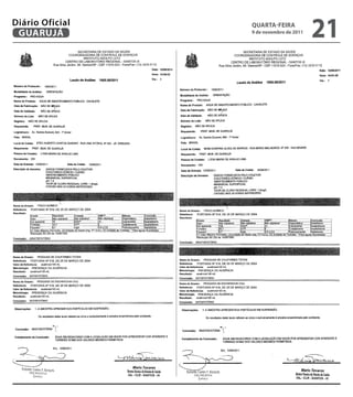 Diário Oficial
 GUARUJÁ
                 QUARtA-feiRA
                 9 de novembro de 2011
                                         21
 