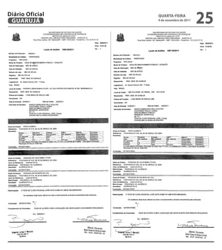 Diário Oficial
 GUARUJÁ
                 QUARtA-feiRA
                 9 de novembro de 2011
                                         25
 