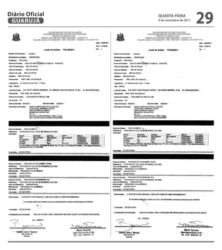 Diário Oficial
 GUARUJÁ
                 QUARtA-feiRA
                 9 de novembro de 2011
                                         29
 